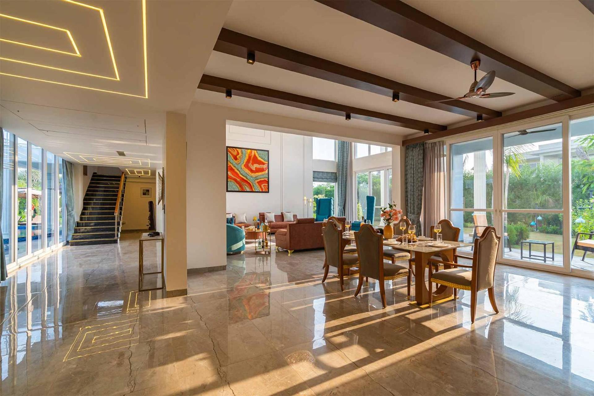 Stayvista At Serenity Farms With Pool, Lawn, Bonfire & Bbq Sohna Exterior foto