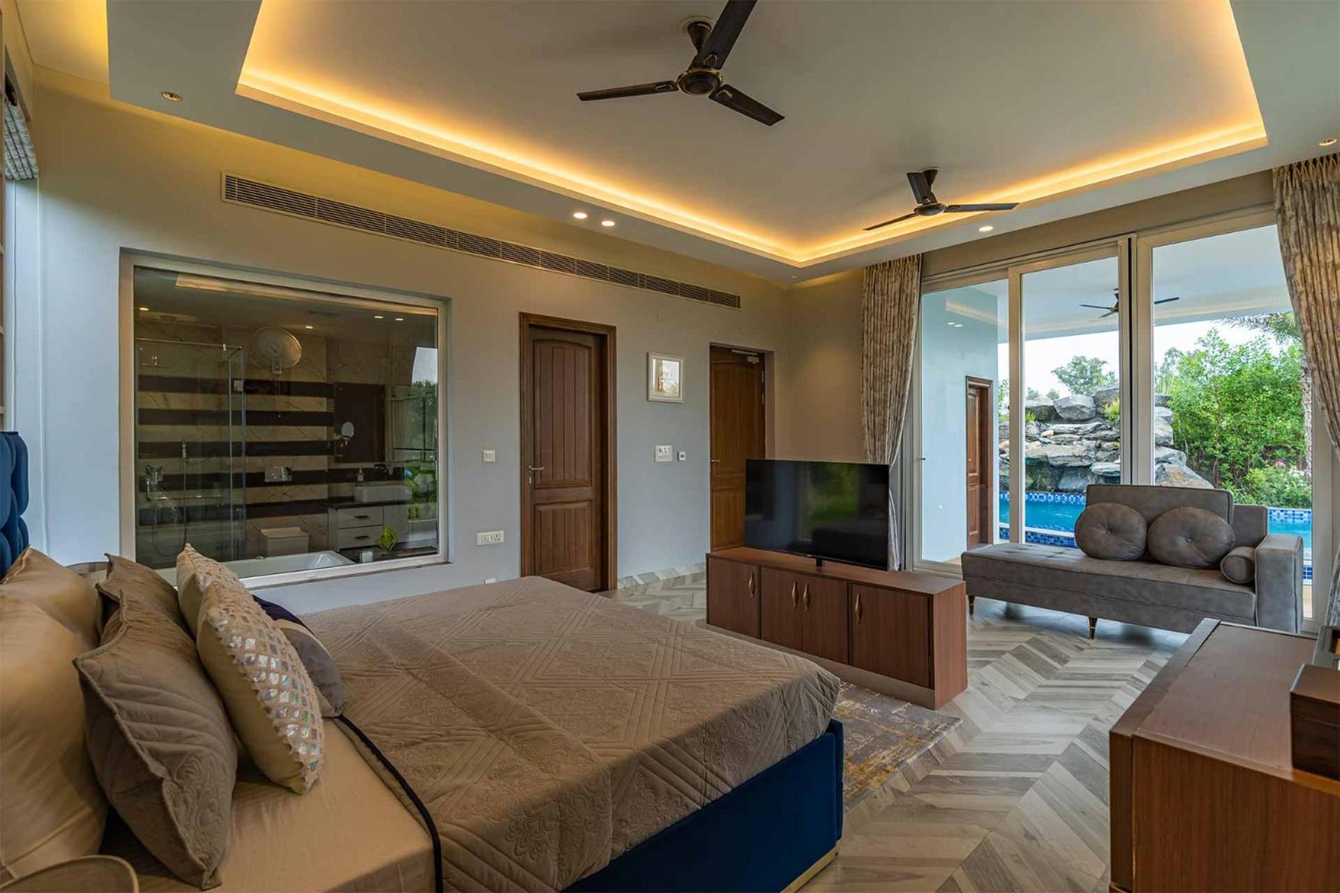 Stayvista At Serenity Farms With Pool, Lawn, Bonfire & Bbq Sohna Exterior foto